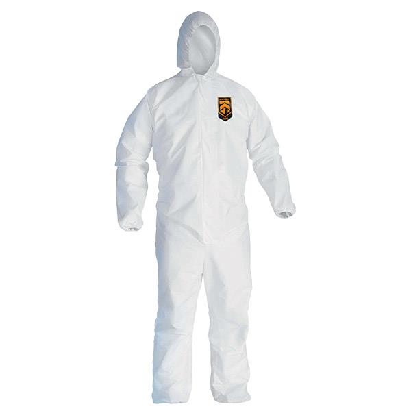 KleenGuard A40 Liquid & Particle Protection Coveralls with Hood, Boots and Elastic Wrists