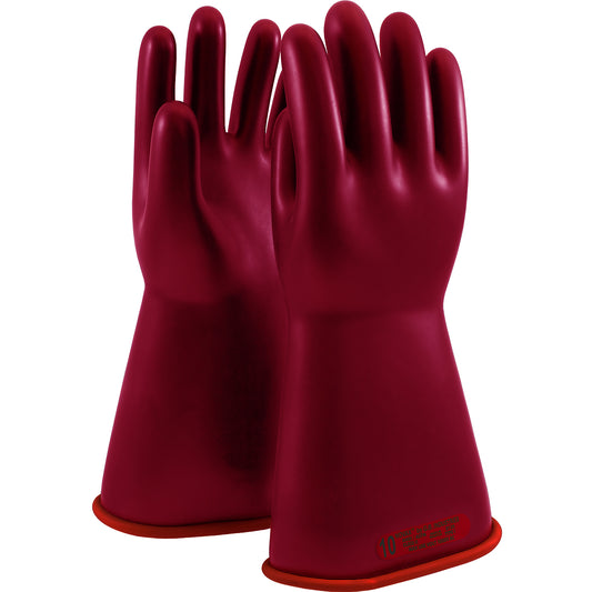 PIP NOVAX 153-0-14 Class 0 Rubber Insulating Glove with Straight Cuff - 14"