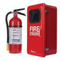 5 lb ABC Pro Line Fire Extinguisher w/ FireTech Fiberglass Cabinet (Red)