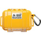 Pelican (1010) Micro Case, 5 7/8"L x 4 1/16"W x 2 1/8"D, Yellow