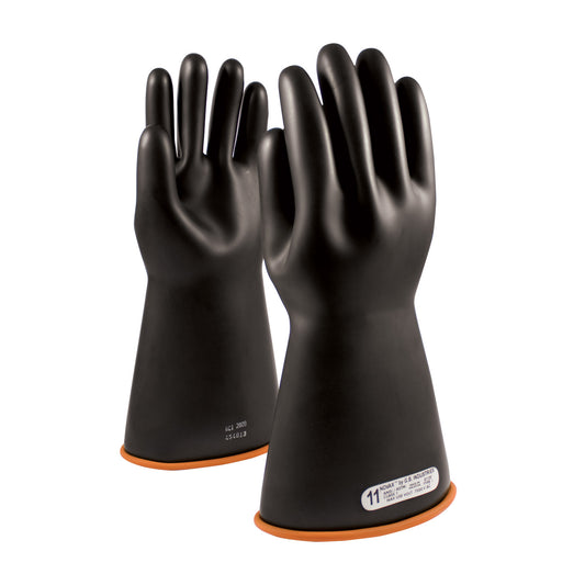 PIP NOVAX 155-1-14 Class 1 Rubber Insulating Glove with Straight Cuff - 14"