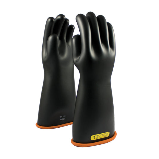 PIP NOVAX 155-2-16 Class 2 Rubber Insulating Glove with Straight Cuff - 16"