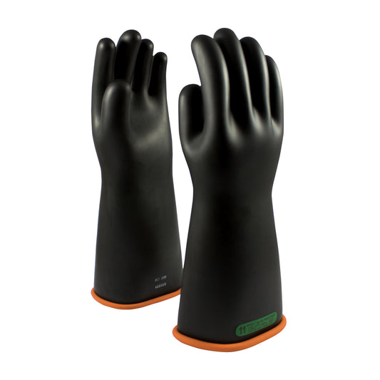 PIP NOVAX 155-3-16 Class 3 Rubber Insulating Glove with Straight Cuff - 16"