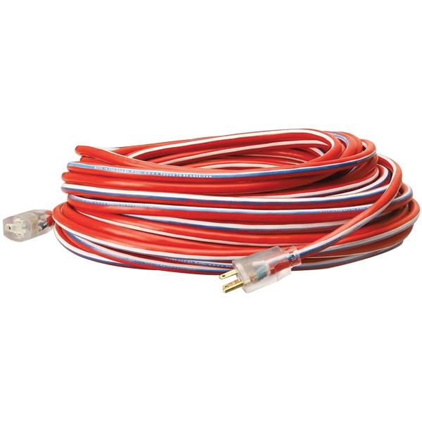 USA Stripes Outdoor Extension Cords w/ Lighted Ends