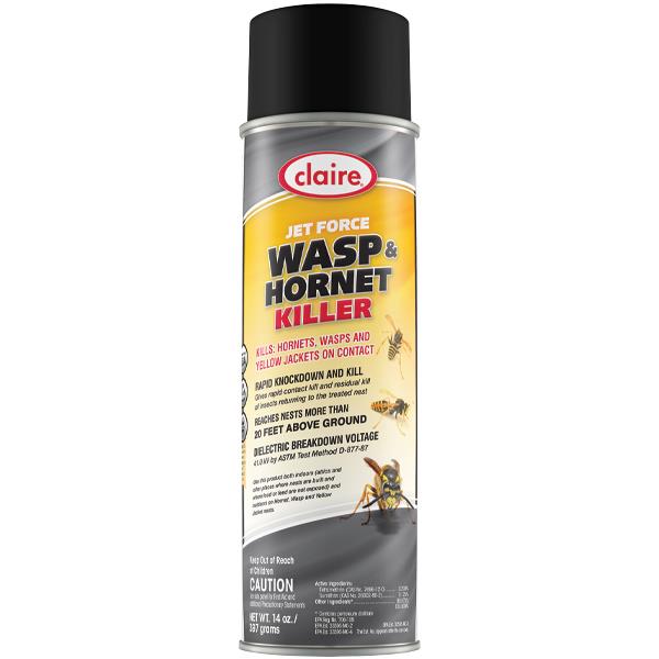 Claire Jet Force Wasp and Hornet Killer, 14 oz Aerosol, 12/Case