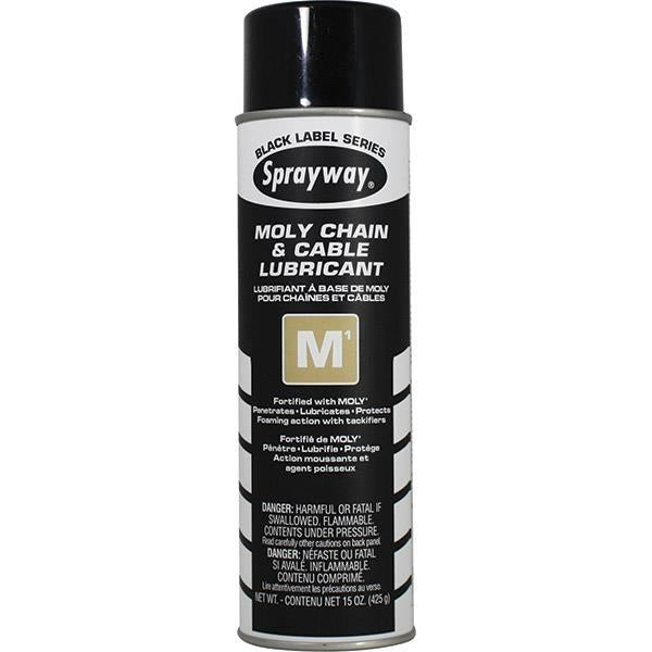 Sprayway M1 Moly Chain and Cable Lubricant