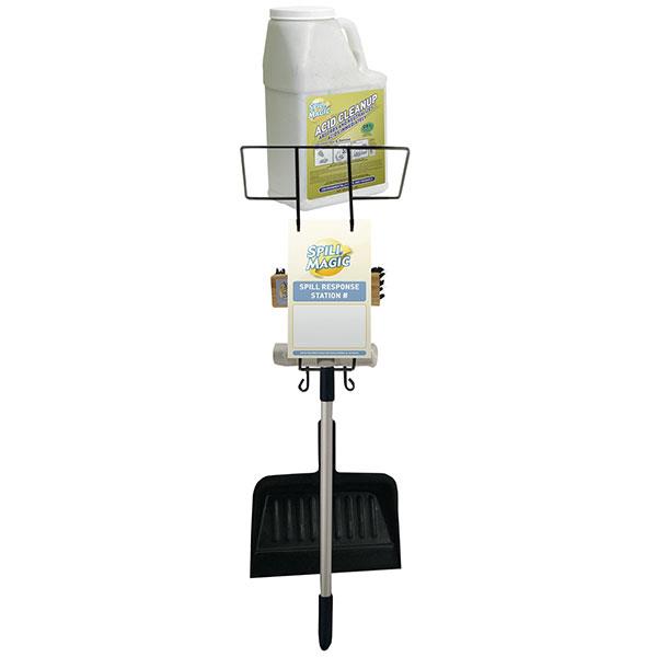 Spill Magic Spill Response Station (Filled Bottle) w/ Acid Absorbent Neutralizer