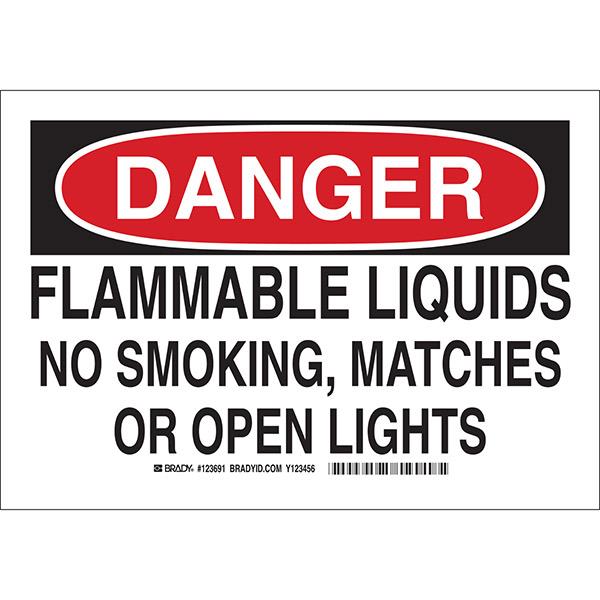 Brady Plastic Safety Signs