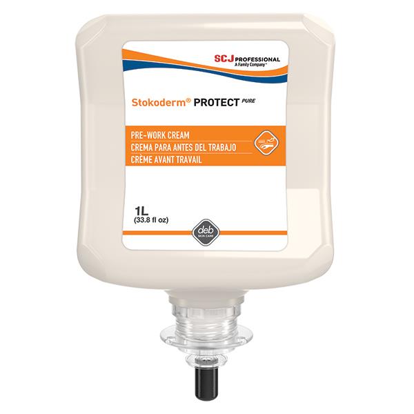 SC Johnson Professional Stokoderm Protect Skin Defense Cream, 1 L Refill, 6/Case
