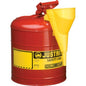 Justrite Type I Safety Cans
