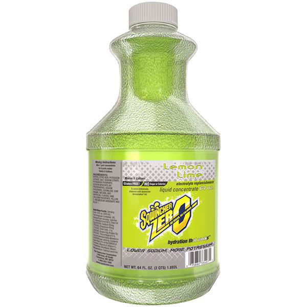 Sqwincher Zero Liquid Concentrate, 64 oz Bottles, 5 gal Yield