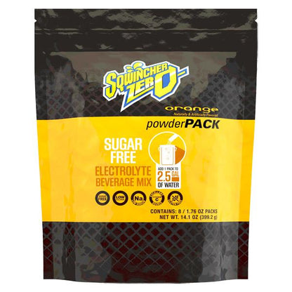 Sqwincher Powder Pack Zero, 1.76 oz Packs, 2.5 gal Yield