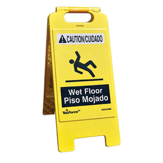 TruForce "Wet Floor" Caution Signs