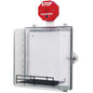 STI AED Protective Cabinet w/ Stop Sign Alarm, 95/105 dB, Clear