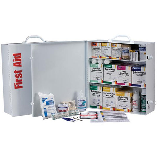 3-Shelf, 100-Person First Aid Stations