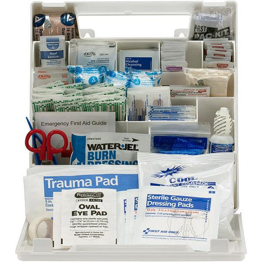 50-Person, 183-Piece ANSI A+ First Aid Kit, Plastic