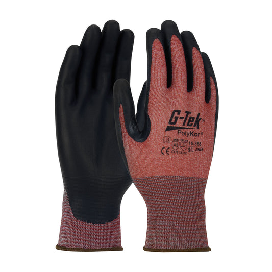 G-Tek® PolyKor® X7™ Seamless Knit PolyKor® X7™ Blended Glove with NeoFoam® Coated Palm & Fingers - Touchscreen Compatible
