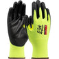 G-Tek® Paradox™: Hi-Vis Seamless Knit PolyKor® Blended Glove with Polyurethane Coating on Palm & Fingers with Reinforced Thumb Crotch - 21 Gauge - Touchscreen Compatible
