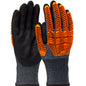 G-Tek® PolyKor® Seamless Knit PolyKor® Blended Glove with D3O® Impact Protection and Nitrile MicroSurface Coated Palm & Fingers