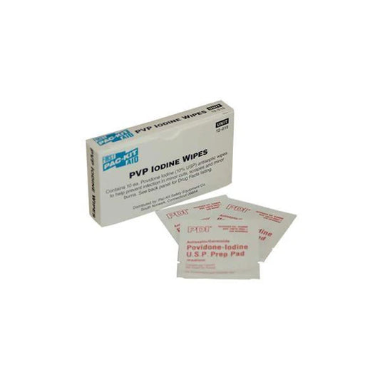 PVP Iodine Wipes (Unitized Refill), 10/Box