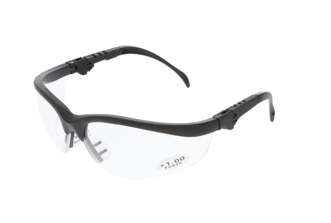 MCR Safety KD3 - Klondike® KD3 Safety Glasses - 5 Position Ratchet Action Spatula Temples - Adjustable Temple Length - Soft TPR Nosepiece — manufacturer image 3