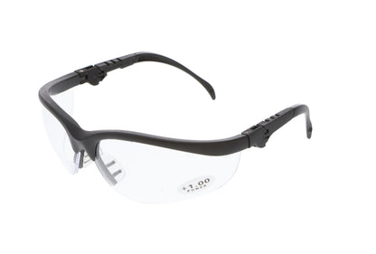 MCR Safety KD3 - Klondike® KD3 Safety Glasses - 5 Position Ratchet Action Spatula Temples - Adjustable Temple Length - Soft TPR Nosepiece — manufacturer image 3