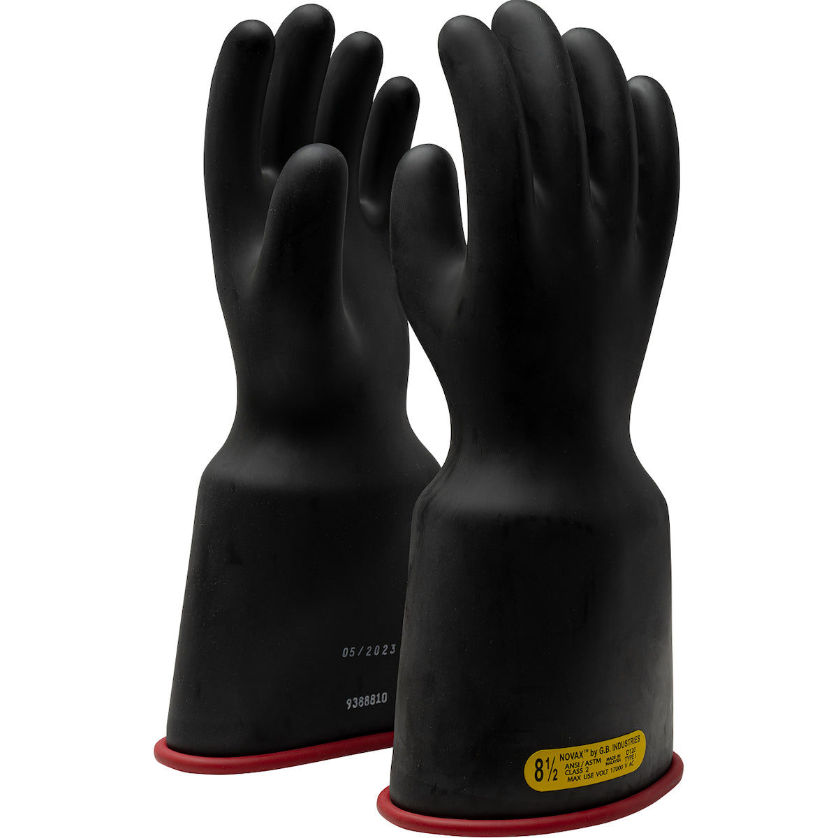 PIP NOVAX 161-2-14 Class 2 Rubber Insulating Glove with Bell Cuff - 14"