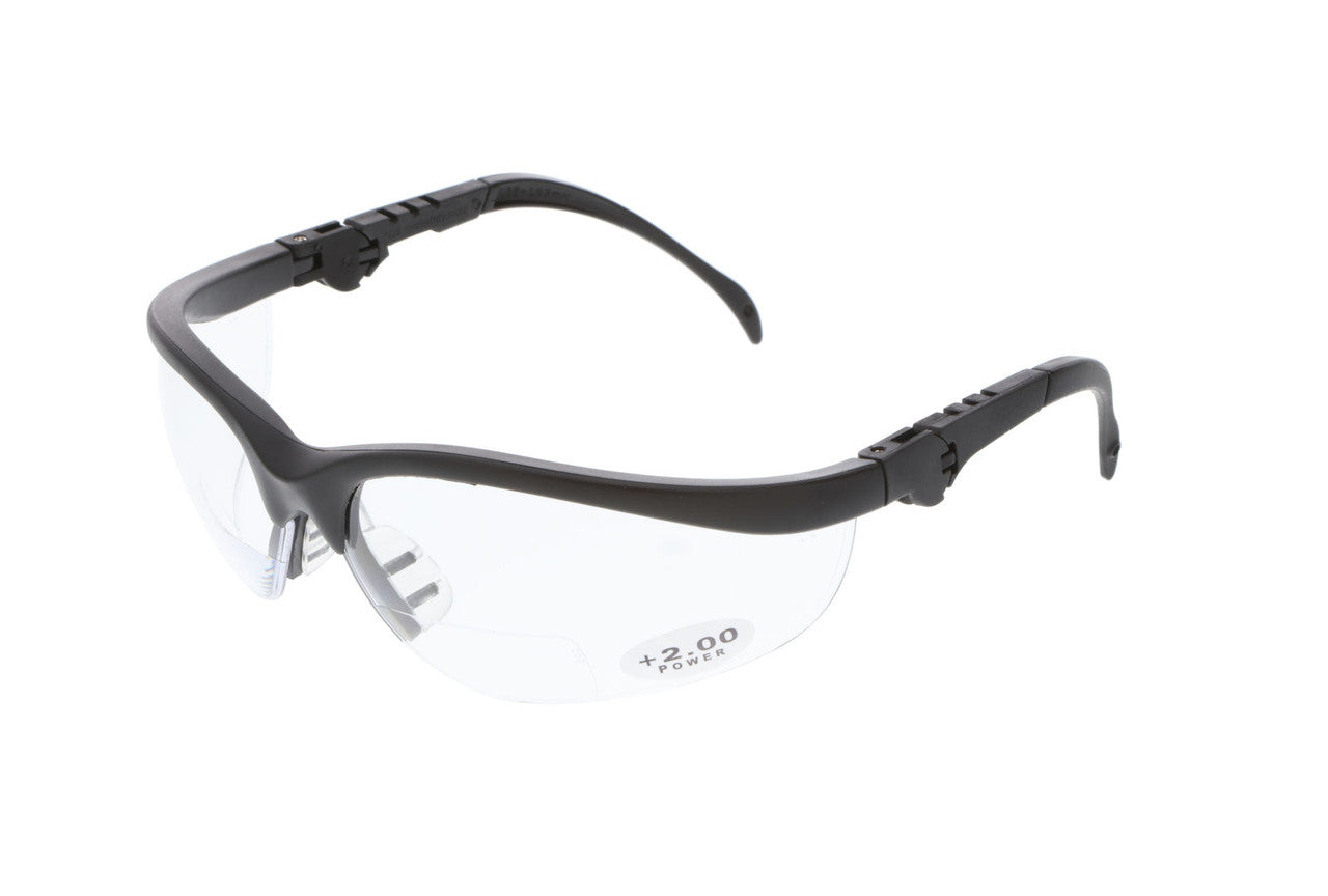 MCR Safety KD3 - Klondike® KD3 Safety Glasses - 5 Position Ratchet Action Spatula Temples - Adjustable Temple Length - Soft TPR Nosepiece — manufacturer image 11