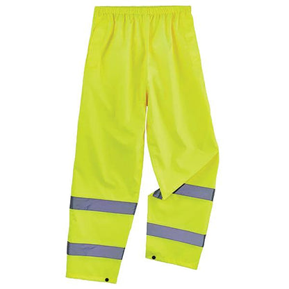Ergodyne Glowear 8916 Lightweight Hi-Vis, Class E, Rain Pants