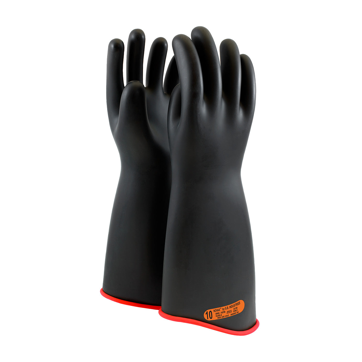 PIP NOVAX 162-4-18 Class 4 Rubber Insulating Glove with Contour Cuff - 18"