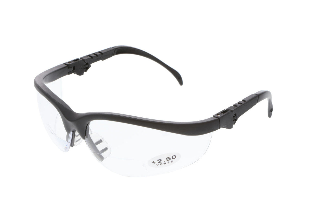 MCR Safety KD3 - Klondike® KD3 Safety Glasses - 5 Position Ratchet Action Spatula Temples - Adjustable Temple Length - Soft TPR Nosepiece — manufacturer image 15