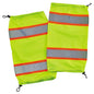 Ergodyne Glowear 8009 Hi-Vis Mesh, Class E, Leg Gaiters, Lime, 1/Pair