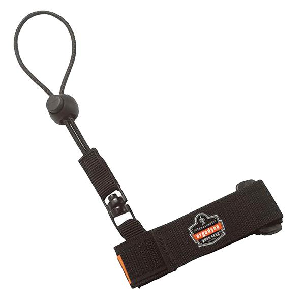 Ergodyne Squids 3115 Wrist Tool Lanyard, Small/Medium, Black