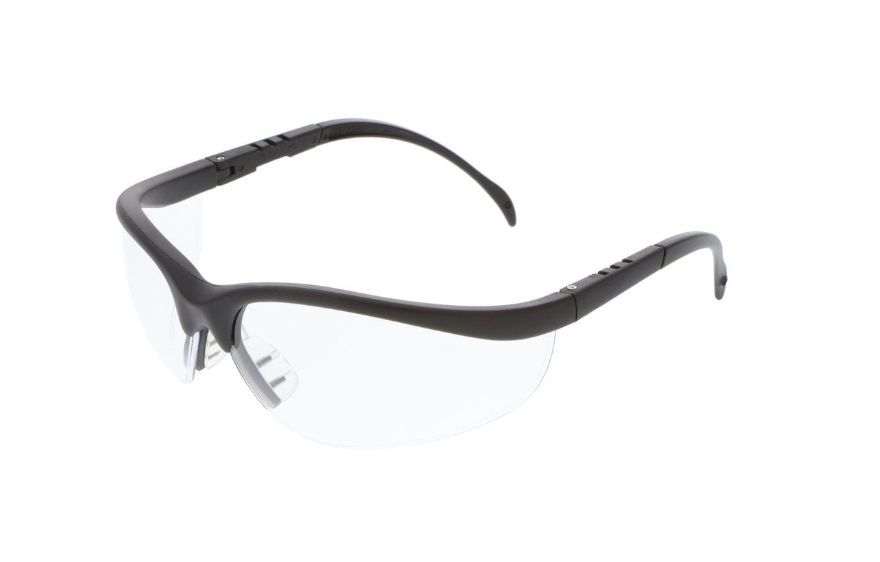 MCR Safety KD1 - Klondike® KD1 Series Safety Glasses - Soft, Comfortable and Secure TPR Nose Piece - Adjustable Temple Length — manufacturer image 3