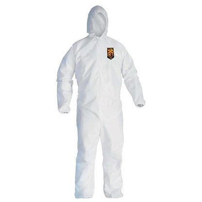 KleenGuard A40 Liquid & Particle Coveralls with Hood, Elastic Wrists and Ankles