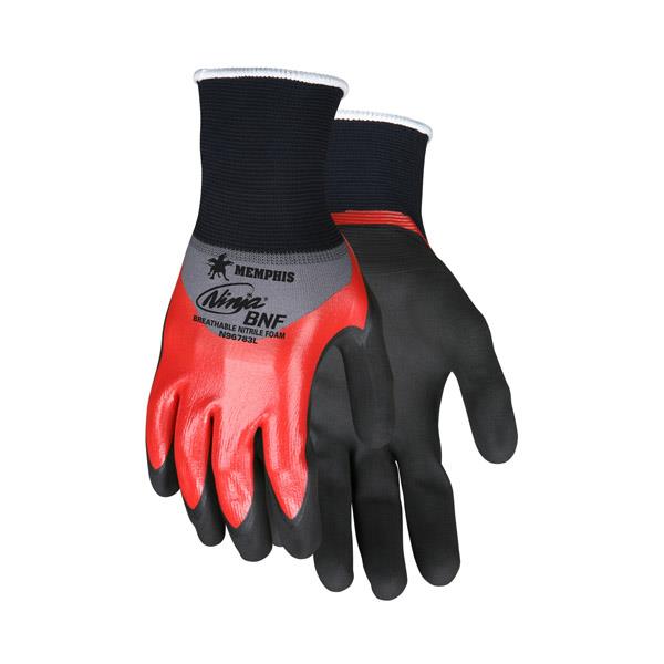 MCR Safety Ninja BNF Double-Coated Nitrile Gloves