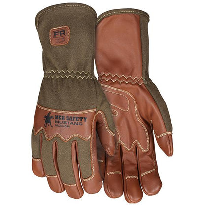MCR Safety Mustang Utility Grain Goatskin Drivers w/ Nomex Backs