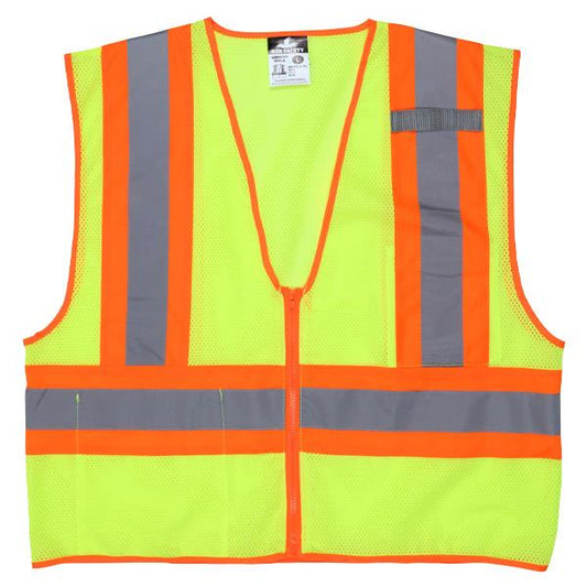 MCR Safety Luminator Class 2 Two-Tone Mesh Vests