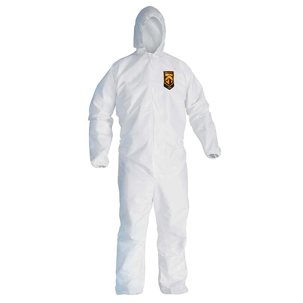 Kleenguard* A20 Breathable Particle Protection Coveralls, w/ Elastic Back, Wrists, Ankles & Hood