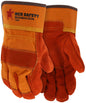 Sidekick Leather Palm Work Gloves, Premium-A Cowhide, Rubberized Safety Cuff