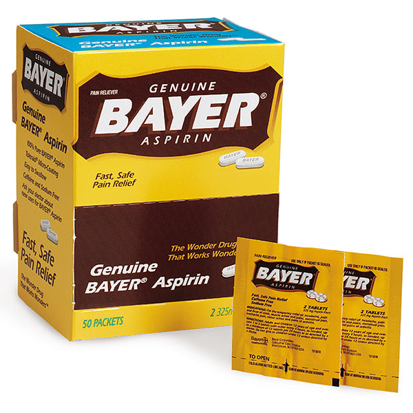 Bayer Aspirin, 2 Pkg/50 Each