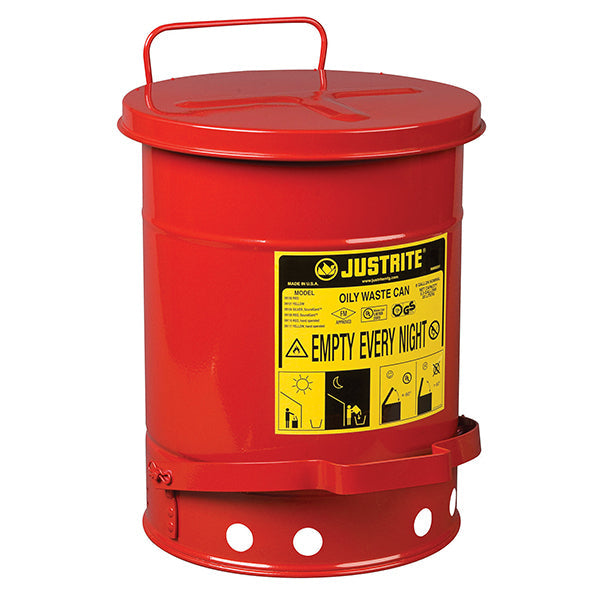 Justrite Oily Waste Cans