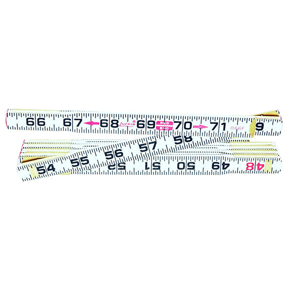Lufkin Red End Flat Reading Wood Rule, 5/8" x 6'