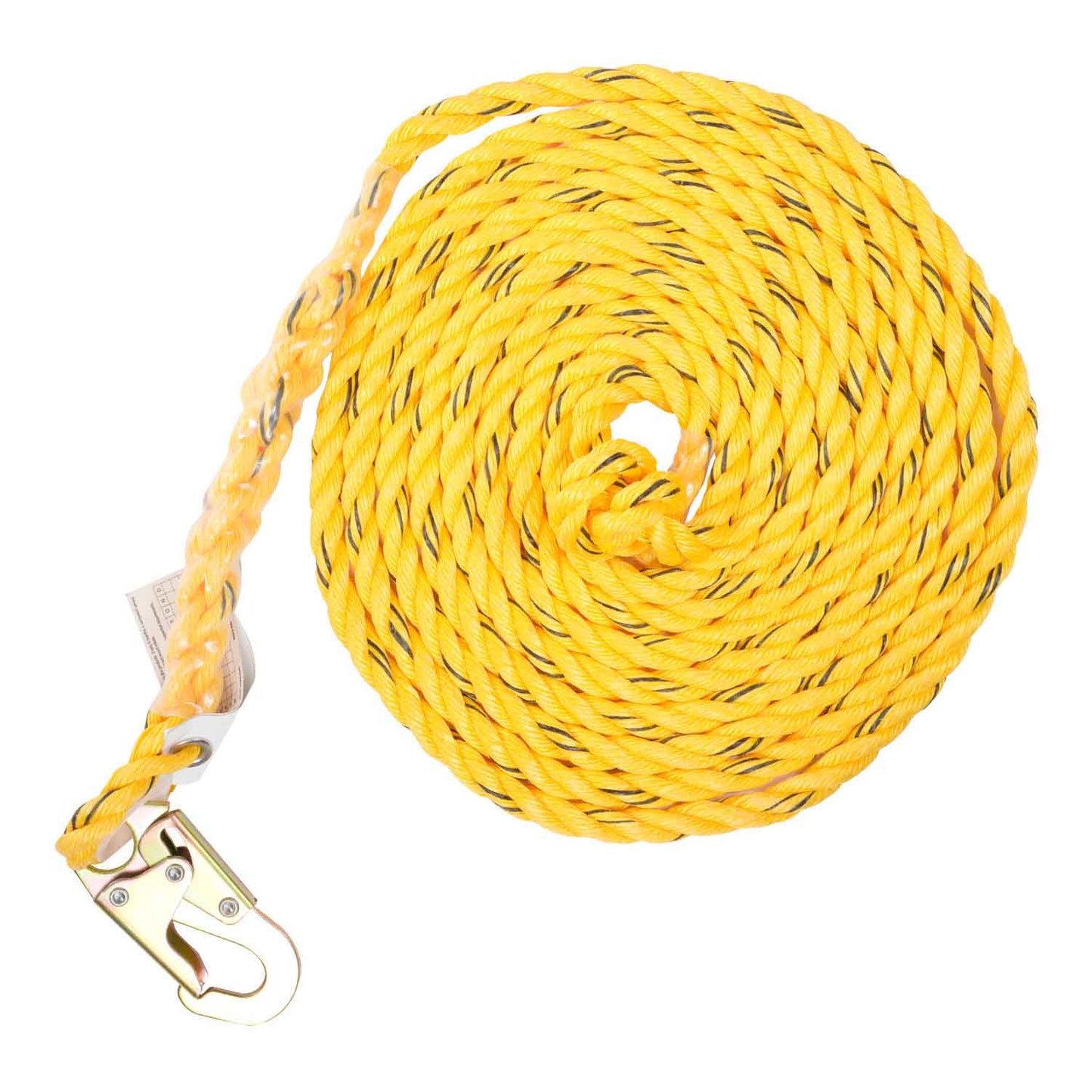 KStrong® 200 ft. Vertical Rope Lifeline with Locking Snap Hook - Fall Protection Essential