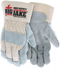 Leather Palm Work Gloves, Premium A+ Cowhide Split, Kevlar-Sewn, Wing Thumb, Rubberized Safety Cuff