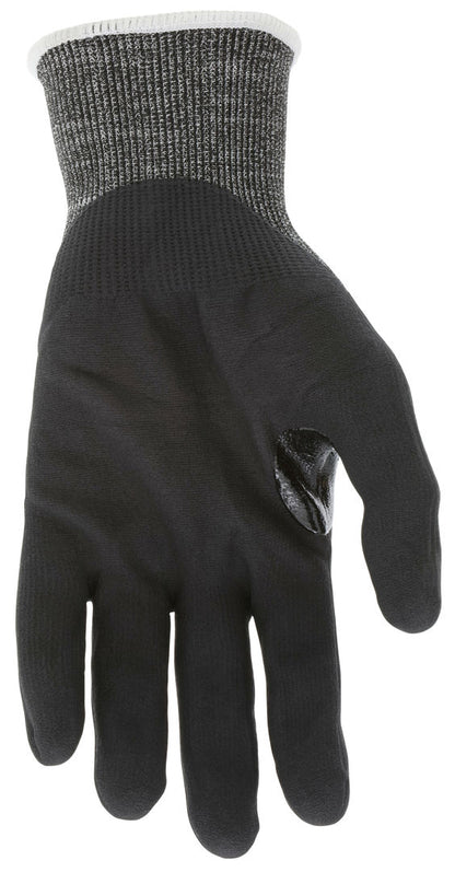 9278NF - MCR Safety CutPro® - 18-Gauge HyperMax® HPPE Shell - Cut, Abrasion, and Puncture Resistant - Nitrile Foam Coated Palm and Fingertips - Reinforced Thumb Crotch for Addition Wear Protection