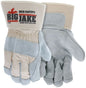 Big Jake Double Palm Cowhide Leather Gloves, Cut A+, Kevlar-Sewn, Safety Cuff