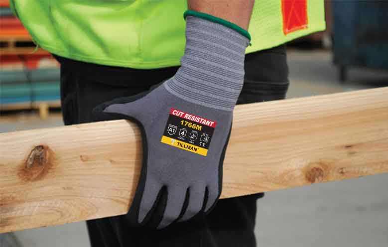 1766 Nitrile Micro-Foam Nylon Knit Glove, EN 388 4131
