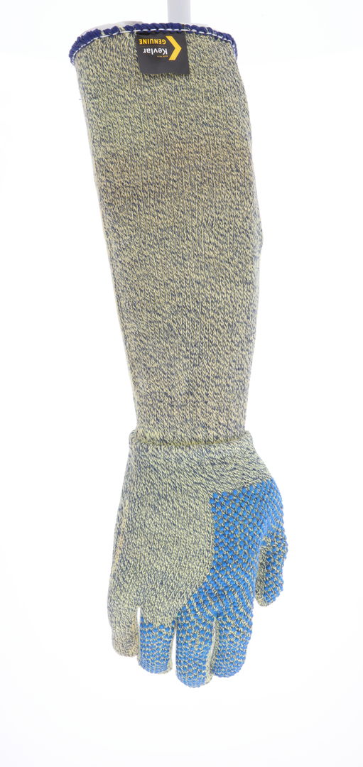9399G - MCR Safety CutPro® with Armor Tech - 7 Gauge DuPont™ Kevlar® and Stainless Steel Shell - Cut Resistant Work Gloves with Extended Cuff - PVC Dots on Palm, Back of Hand, and Three Fingers - Ambidextrous Gloves