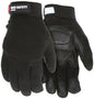 MCR Safety 903 - MCR Safety Mechanics Gloves - Grain Goatskin Palm with Foam Padding - Adjustable Hook and Loop Wrist Closures - Multi-Layered Knuckle Protection
